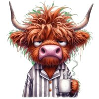 Grumpy Büffel im Schlafanzug – Lustiges...