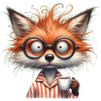 Grumpy Fuchs" DTF-Druck – Lustiges Motiv...