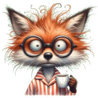 Grumpy Fuchs" DTF-Druck – Lustiges Motiv...