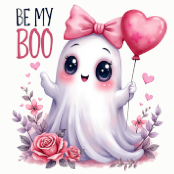 Be my Boo" für Valentin, druckfertig zum aufpressen oder aufbügeln, wir drucken sie pressen