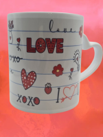 Keramiktasse mit Herzgriff 270 ML Valentin