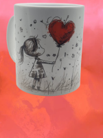 Tasse Kind mit Luftballon Standard 330 ml Orca Coatings