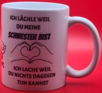 Tasse Ich lächle Schwester Standard 330 ml Orca...