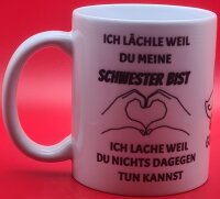 Tasse Ich lächle Schwester Standard 330 ml Orca Coatings