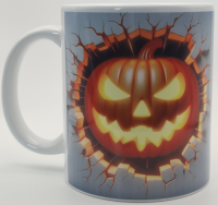 Tasse  Halloween mit Kürbis Leuchtend Standard 330...