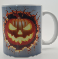 Tasse  Halloween mit Kürbis Leuchtend Standard 330...