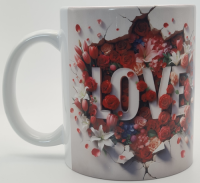 Tasse  mit Blumen und Love Mom Standard 330 ml Orca Coatings