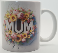 Tasse  mit Blumen und Love Mom Standard 330 ml Orca Coatings