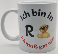 Tasse  ich bin Rentner Ente mit Sonnenbrille  Standard...