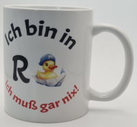 Tasse Ich bin Rentner Ente mit Schiffchen Standard 330 ml Orca Coatings