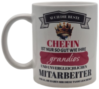 Tasse Auch die beste Chefin 330 ml Orca Coatins