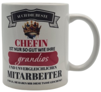 Tasse Auch die beste Chefin 330 ml Orca Coatins