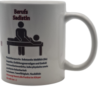 Tasse "Berufs-Sadistin" – Das perfekte Geschenk für Physiotherapeutinnen | 330ml Keramik (Orca Coating)