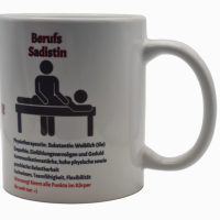 Tasse "Berufs-Sadistin" – Das perfekte Geschenk für Physiotherapeutinnen | 330ml Keramik (Orca Coating)