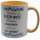 Lustige Tasse "Ich bin so klein" – Spruchbecher mit Blumen & gelbem Henkel (330 ml) – Geschenk für kleine Frauen & Männer