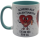 Lustige Tasse "Scheiß auf Valentinstag – Ich liebe dich jeden Tag" | 330ml | Zweifarbig Türkis | Orca Coatings