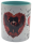 Lustige Tasse "Scheiß auf Valentinstag – Ich liebe dich jeden Tag" | 330ml | Zweifarbig Türkis | Orca Coatings