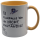 Tasse "Für Pillepalle bin ich nicht zuständig" – Lustige Bürotasse mit Spruch (330 ml, Gelb/Weiß)