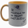 Tasse "Für Pillepalle bin ich nicht zuständig" – Lustige Bürotasse mit Spruch (330 ml, Gelb/Weiß)