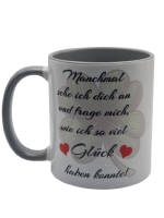 Tasse mit Spruch „So viel Glück“ –...