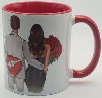 Lustige Tasse für Paare – "Keine Sorge...