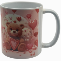 Premium Tasse "Verliebter Teddy" mit Herz – Süße Kaffeetasse als Geschenk (330ml, Orca Coatings)