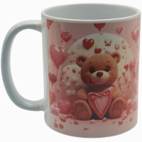 Premium Tasse "Verliebter Teddy" mit Herz...