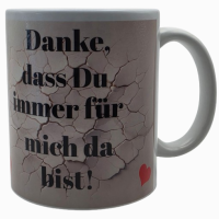 Muttertag Tasse Danke das Du .....